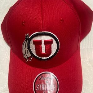 Zephyr Bold Red Cap with Embroidered Logo